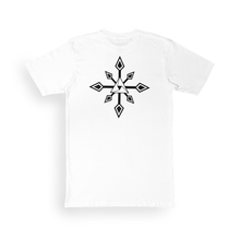 Load image into Gallery viewer, THROUGH THE CHAOS LONG WHITE CREW T SHIRT
