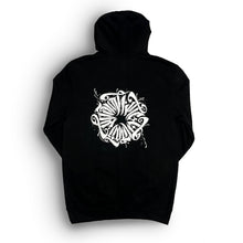 Load image into Gallery viewer, THROUGH THE CHAOS PREMIUM LONG BLACK PULLOVER HOODIE
