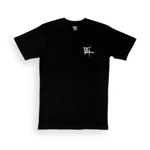 Load image into Gallery viewer, THROUGH THE CHAOS LONG BLACK CREW T SHIRT
