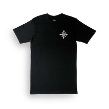 Load image into Gallery viewer, THROUGH THE CHAOS LONG BLACK CREW T SHIRT
