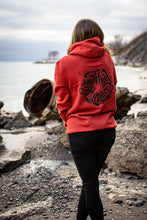 Load image into Gallery viewer, THROUGH THE CHAOS PREMIUM LONG PAPRIKA PULLOVER HOODIE
